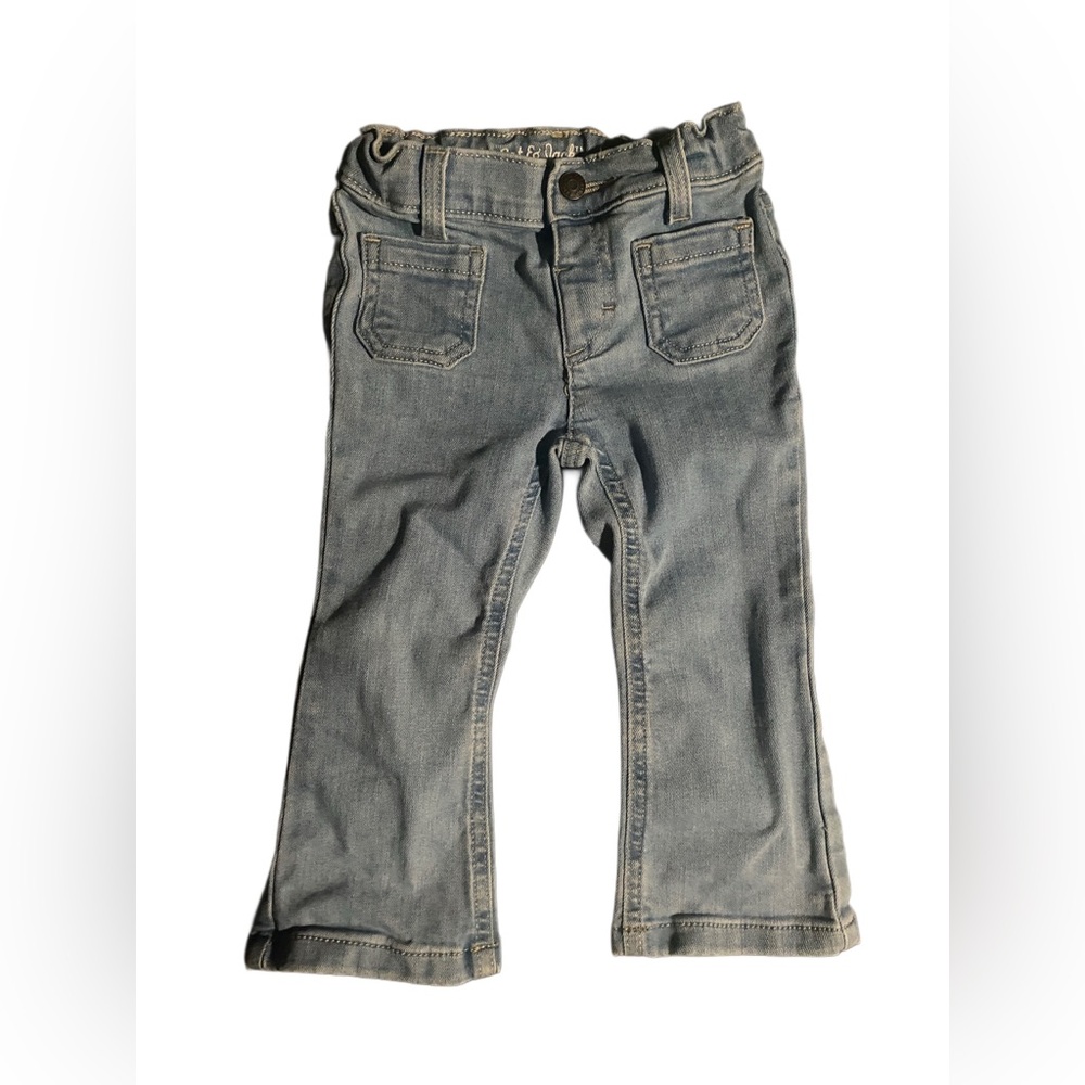 Toddler Girls’ Cat & Jack Patch Pocket Flare Denim Jeans